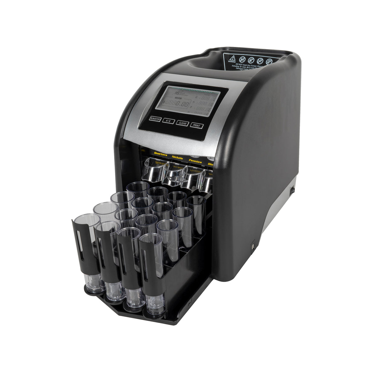 Royal Sovereign RCS-417-ADBK 4 Row Electric Coin Counter With Patented  Anti-Jam Technology 