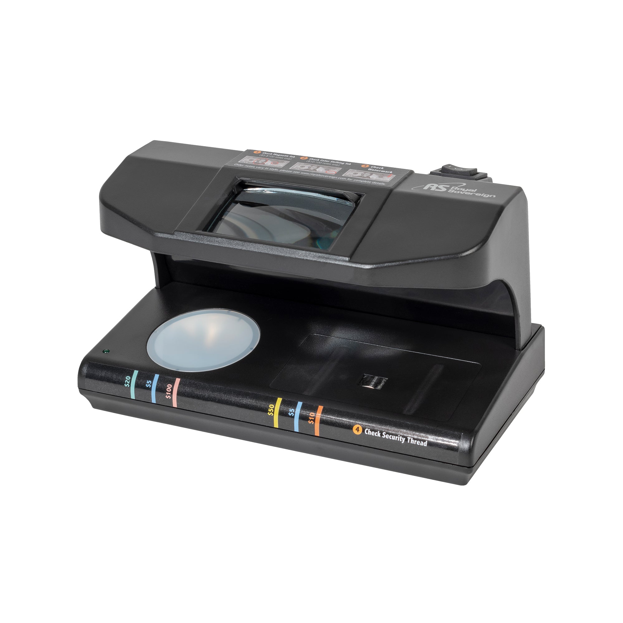 RCD-3000, 4 Way Counterfeit Detector, with Magnifying Lens