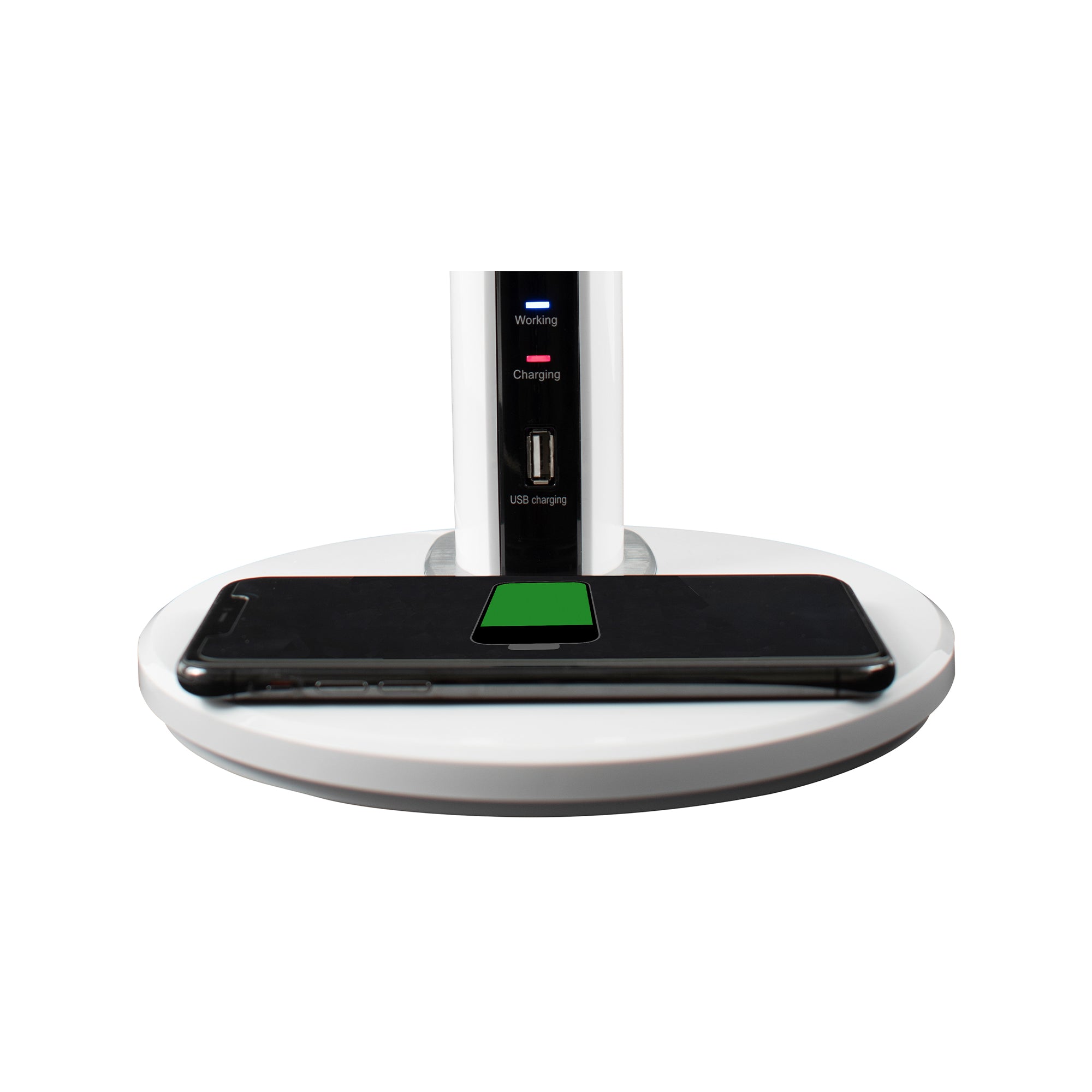 RDL-210Qi, LED Desk Lamp, USB and Qi Wireless Charging Stand