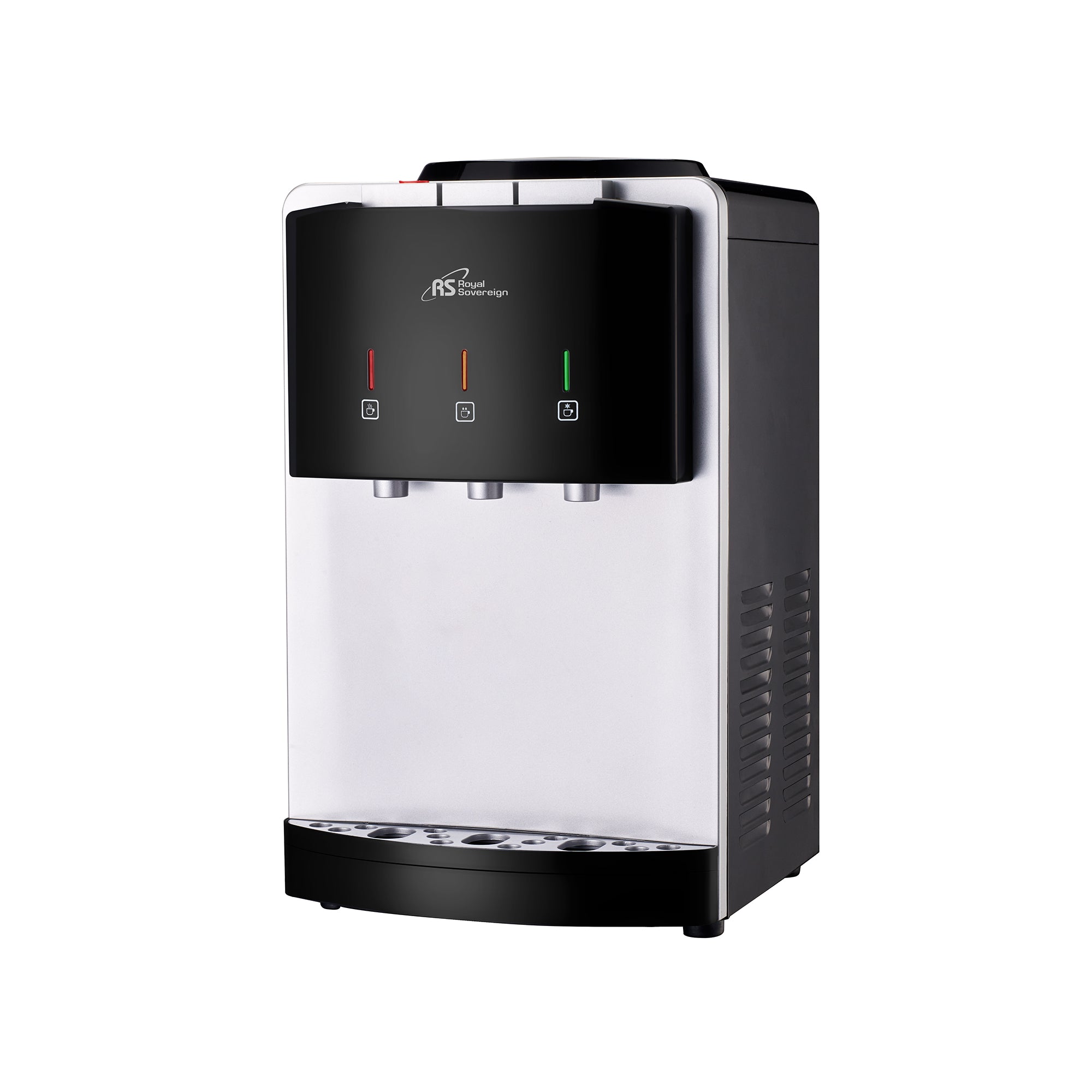 RWD-300B, Tri-Temperature Countertop Water Dispenser, Silver/Black